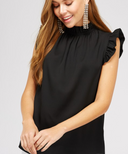 The Go To Gorgeous Ruffle Sleeve Top | 5 Colors, S-XL-Short Sleeve Tops-Krush Kandy, Women's Online Fashion Boutique Located in Phoenix, Arizona (Scottsdale Area)