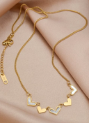 Dainty Shell Heart Necklace-Necklaces-Rae Collective, Women's Online Fashion Boutique Located in Phoenix, Arizona (Scottsdale Area)