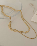 Double Cuban Link Chain Necklace-Necklaces-Rae Collective, Women's Online Fashion Boutique Located in Phoenix, Arizona (Scottsdale Area)
