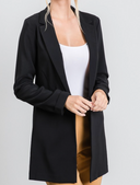 Zoom Meeting Lined Long Blazer Jacket-Blazers-Rae Collective, Women's Online Fashion Boutique Located in Phoenix, Arizona (Scottsdale Area)