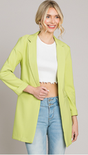Zoom Meeting Lined Long Blazer Jacket-Blazers-Rae Collective, Women's Online Fashion Boutique Located in Phoenix, Arizona (Scottsdale Area)