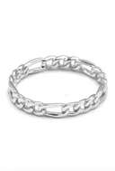 Dainty Sterling Silver Chain Link Ring | Silver or Gold-Rings-Rae Collective, Women's Online Fashion Boutique Located in Phoenix, Arizona (Scottsdale Area)