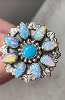 Oh My Opal Cluster Leaf Rings | PREORDER NOW OPEN-Cluster Rings-Rae Collective, Women's Online Fashion Boutique Located in Phoenix, Arizona (Scottsdale Area)