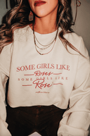 Some Girls Like Roses Sweatshirt-Rae Collective, Women's Online Fashion Boutique Located in Phoenix, Arizona (Scottsdale Area)