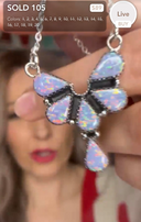 Stunning Sterling Silver and Opal Cluster Necklace | PREORDER NOW OPEN-Squash Blossom Necklaces-Krush Kandy, Women's Online Fashion Boutique Located in Phoenix, Arizona (Scottsdale Area)