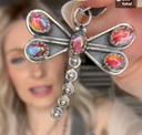 Natures Stone Dragonfly Pendants-Pendant Necklaces-Rae Collective, Women's Online Fashion Boutique Located in Phoenix, Arizona (Scottsdale Area)