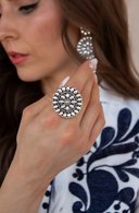 Sterling Silver Concho Ring | By KKB-Cluster Rings-Rae Collective, Women's Online Fashion Boutique Located in Phoenix, Arizona (Scottsdale Area)