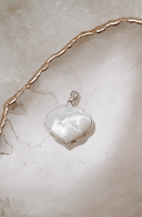 White Shell Droplet Pendant-Pendant Necklaces-Krush Kandy, Women's Online Fashion Boutique Located in Phoenix, Arizona (Scottsdale Area)