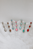 Classic Three Stone Twisted Rope Earrings-Drop Earrings-Krush Kandy, Women's Online Fashion Boutique Located in Phoenix, Arizona (Scottsdale Area)