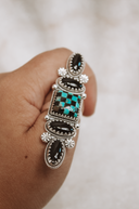 Queens Move Checkered Ring-Cluster Rings-Rae Collective, Women's Online Fashion Boutique Located in Phoenix, Arizona (Scottsdale Area)