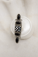 Queens Move Checkered Ring-Cluster Rings-Rae Collective, Women's Online Fashion Boutique Located in Phoenix, Arizona (Scottsdale Area)