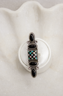 Queens Move Checkered Ring-Cluster Rings-Rae Collective, Women's Online Fashion Boutique Located in Phoenix, Arizona (Scottsdale Area)