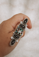 Queens Move Checkered Ring-Cluster Rings-Rae Collective, Women's Online Fashion Boutique Located in Phoenix, Arizona (Scottsdale Area)