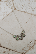 Half Cluster Blossom Necklace-Chain Necklaces-Rae Collective, Women's Online Fashion Boutique Located in Phoenix, Arizona (Scottsdale Area)