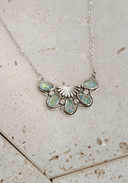 Half Cluster Blossom Necklace-Chain Necklaces-Rae Collective, Women's Online Fashion Boutique Located in Phoenix, Arizona (Scottsdale Area)