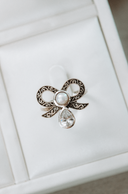 Stone Drop Bow Ring-Cluster Rings-Rae Collective, Women's Online Fashion Boutique Located in Phoenix, Arizona (Scottsdale Area)