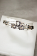 Simple Statement Sterling Bow Cuff-Chain Bracelets-Rae Collective, Women's Online Fashion Boutique Located in Phoenix, Arizona (Scottsdale Area)