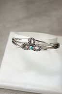 Simple Statement Sterling Bow Cuff-Chain Bracelets-Rae Collective, Women's Online Fashion Boutique Located in Phoenix, Arizona (Scottsdale Area)
