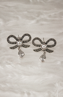 Stone Drop Bow Stud Earrings-Stud Earrings-Krush Kandy, Women's Online Fashion Boutique Located in Phoenix, Arizona (Scottsdale Area)