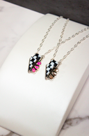 Checkered Lightning Bolt Stone Cluster Necklace MADE TO ORDER-Chain Necklaces-Rae Collective, Women's Online Fashion Boutique Located in Phoenix, Arizona (Scottsdale Area)
