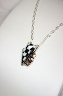 Checkered Lightning Bolt Stone Cluster Necklace MADE TO ORDER-Chain Necklaces-Rae Collective, Women's Online Fashion Boutique Located in Phoenix, Arizona (Scottsdale Area)