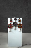 Squash Blossom Stone Statement Earrings-Stud Earrings-Rae Collective, Women's Online Fashion Boutique Located in Phoenix, Arizona (Scottsdale Area)