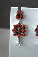 Squash Blossom Stone Statement Earrings-Stud Earrings-Rae Collective, Women's Online Fashion Boutique Located in Phoenix, Arizona (Scottsdale Area)