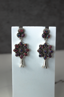 Squash Blossom Stone Statement Earrings-Stud Earrings-Rae Collective, Women's Online Fashion Boutique Located in Phoenix, Arizona (Scottsdale Area)