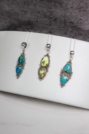 Two Stone Pendant-Chain Necklaces-Rae Collective, Women's Online Fashion Boutique Located in Phoenix, Arizona (Scottsdale Area)