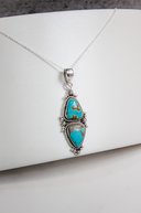 Two Stone Pendant-Chain Necklaces-Rae Collective, Women's Online Fashion Boutique Located in Phoenix, Arizona (Scottsdale Area)