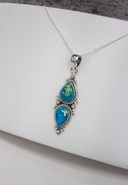 Two Stone Pendant-Chain Necklaces-Rae Collective, Women's Online Fashion Boutique Located in Phoenix, Arizona (Scottsdale Area)