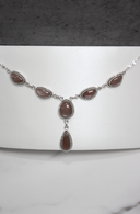 Rowan Stone Drop Necklaces-Chain Necklaces-Krush Kandy, Women's Online Fashion Boutique Located in Phoenix, Arizona (Scottsdale Area)