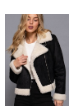 Shearling Dreams Faux Suede Moto Jacket-Jackets-Krush Kandy, Women's Online Fashion Boutique Located in Phoenix, Arizona (Scottsdale Area)
