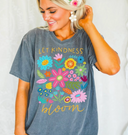 Let Kindness Bloom Oversized Tee | MADE TO ORDER-Graphic Tees-Krush Kandy, Women's Online Fashion Boutique Located in Phoenix, Arizona (Scottsdale Area)