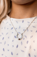 Horseshoe Harmony Single Stone Necklace-Chain Necklaces-Rae Collective, Women's Online Fashion Boutique Located in Phoenix, Arizona (Scottsdale Area)