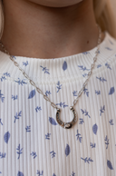 Horseshoe Harmony Single Stone Necklace-Chain Necklaces-Krush Kandy, Women's Online Fashion Boutique Located in Phoenix, Arizona (Scottsdale Area)
