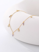 Multi Crystal Dainty Minimalist Necklace-Necklaces-Krush Kandy, Women's Online Fashion Boutique Located in Phoenix, Arizona (Scottsdale Area)