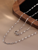 Sterling Silver Minimalist Chain Necklace-Chain Necklaces-Krush Kandy, Women's Online Fashion Boutique Located in Phoenix, Arizona (Scottsdale Area)