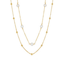 Pearl Geometric Minimalist Multi Strand Necklace-Necklaces-Krush Kandy, Women's Online Fashion Boutique Located in Phoenix, Arizona (Scottsdale Area)