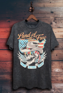Land of the Free, Home of the Brave Graphic Tee-Graphic Tees-Krush Kandy, Women's Online Fashion Boutique Located in Phoenix, Arizona (Scottsdale Area)
