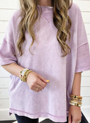 Lavender Daydream Mineral Wash Tunic-Tops-Krush Kandy, Women's Online Fashion Boutique Located in Phoenix, Arizona (Scottsdale Area)