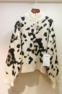 Half Zip Leopard Knit Sweater-Krush Kandy, Women's Online Fashion Boutique Located in Phoenix, Arizona (Scottsdale Area)