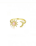 Opal Star Moon Trend Band Ring-Ring-Krush Kandy, Women's Online Fashion Boutique Located in Phoenix, Arizona (Scottsdale Area)