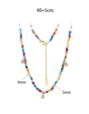 Natural Stone Round Trend Beaded Necklace-Necklaces-Krush Kandy, Women's Online Fashion Boutique Located in Phoenix, Arizona (Scottsdale Area)