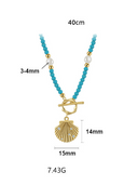 Natural Stone Geometric Vintage Beaded Necklace-Necklaces-Krush Kandy, Women's Online Fashion Boutique Located in Phoenix, Arizona (Scottsdale Area)