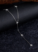 Cubic Zirconia Star Tassel Dainty Lariat Necklace-Necklaces-Krush Kandy, Women's Online Fashion Boutique Located in Phoenix, Arizona (Scottsdale Area)