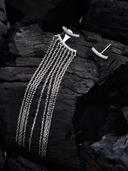 Asymmetrical Tassel Minimalist Threader Earrings-Earrings-Krush Kandy, Women's Online Fashion Boutique Located in Phoenix, Arizona (Scottsdale Area)