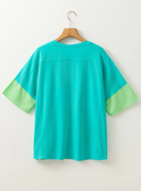 Star-Print Colorblock Tee-Tops-Krush Kandy, Women's Online Fashion Boutique Located in Phoenix, Arizona (Scottsdale Area)
