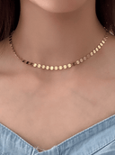 Vintage Chocker Wafer Necklace-Necklaces-Krush Kandy, Women's Online Fashion Boutique Located in Phoenix, Arizona (Scottsdale Area)