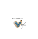 Little Gold Heart Charm-Jewelry-Krush Kandy, Women's Online Fashion Boutique Located in Phoenix, Arizona (Scottsdale Area)